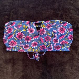 Floral Bandeau Bikini Top